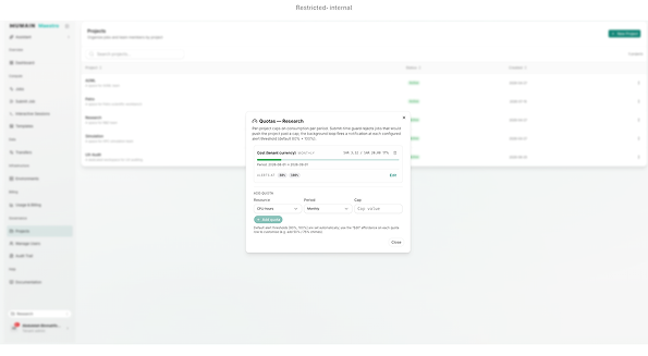 HUMAIN HPCaaS interface
